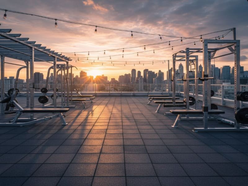 Demostración de la técnica de marcado y corte a presión en alfombras de goma